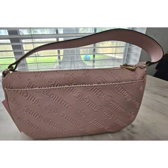 New Juicy Couture Y2K Style "Not Your Babe Shoulder Bag" Pink NWT - Picture 6 of 9